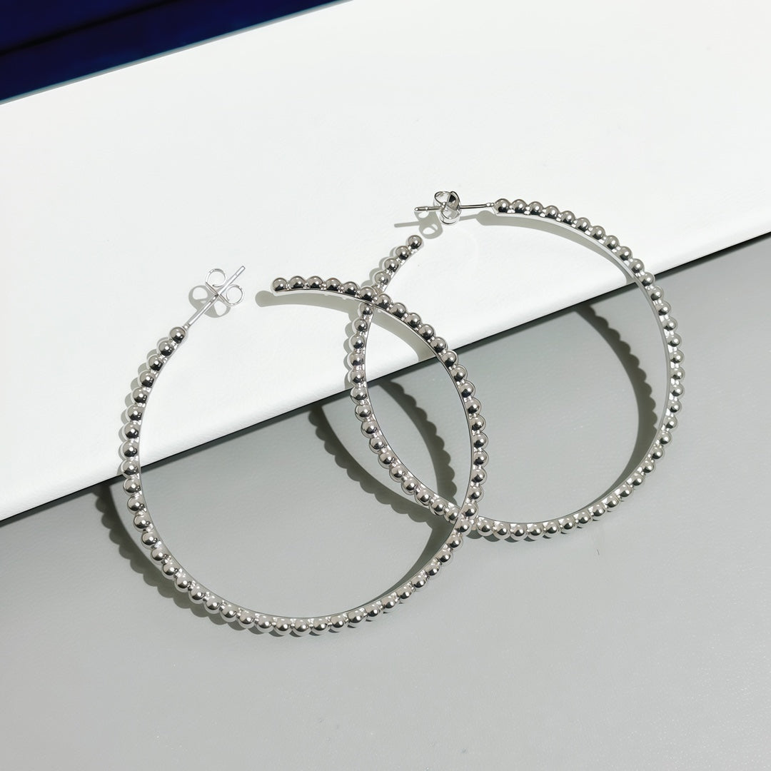 [Mystic ] SMOOTH BEAD STUD EARRINGS