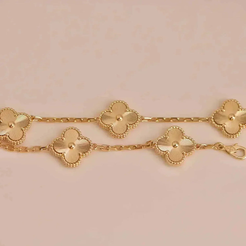 [Demi jewelry] CLOVER 5 MOTIF LASER BRACELET COLLECTION-new