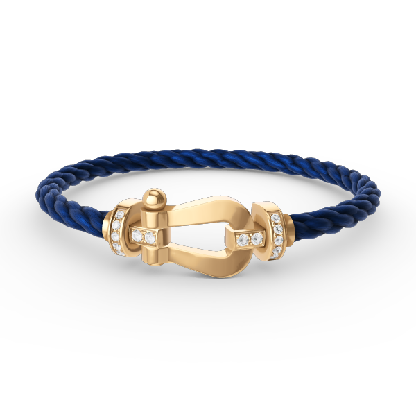 [Demi jewelry]FORCE LARGE HORSESHOE HALF DIAMOND BRACELET GOLD