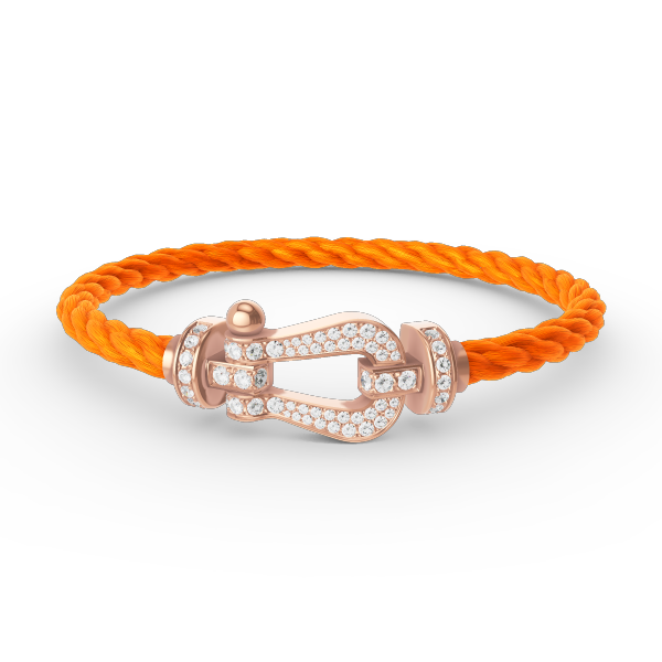 [Demi jewelry]FORCE LARGE HORSESHOE FULL DIAMOND BRACELET ROSE GOLD