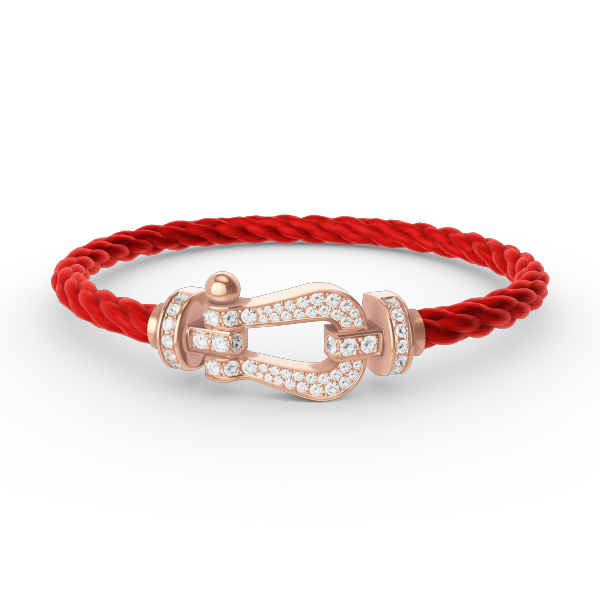 [Demi jewelry]FORCE LARGE HORSESHOE FULL DIAMOND BRACELET ROSE GOLD