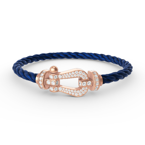 [Demi jewelry]FORCE LARGE HORSESHOE FULL DIAMOND BRACELET ROSE GOLD