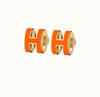 [Demi jewelry]MINI POP H EARRINGS ORANGE