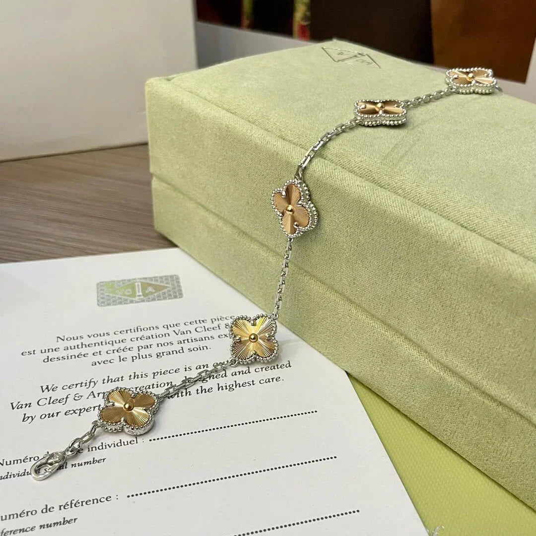 [Demi jewelry] CLOVER 5 MOTIF LASER BRACELET COLLECTION-new