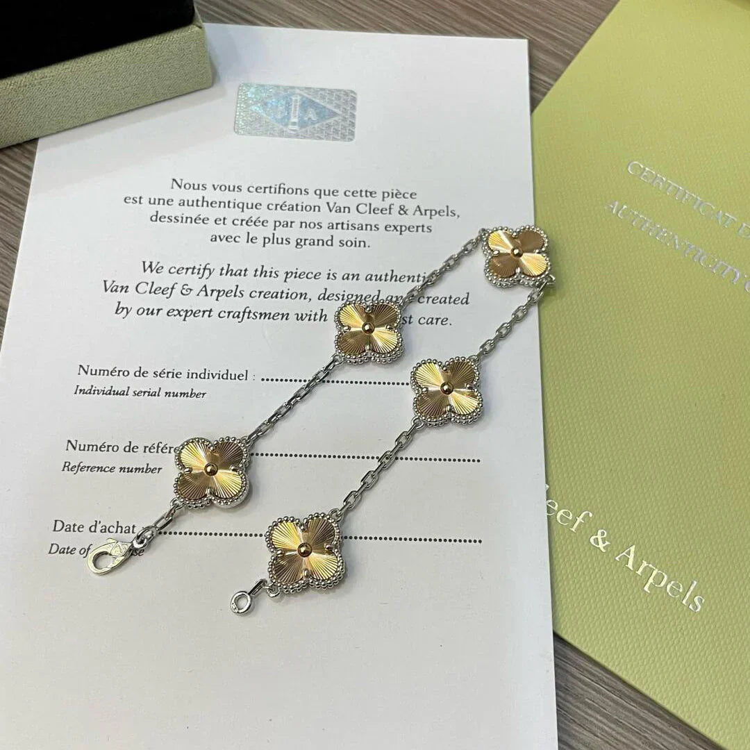 [Demi jewelry] CLOVER 5 MOTIF LASER BRACELET COLLECTION-new