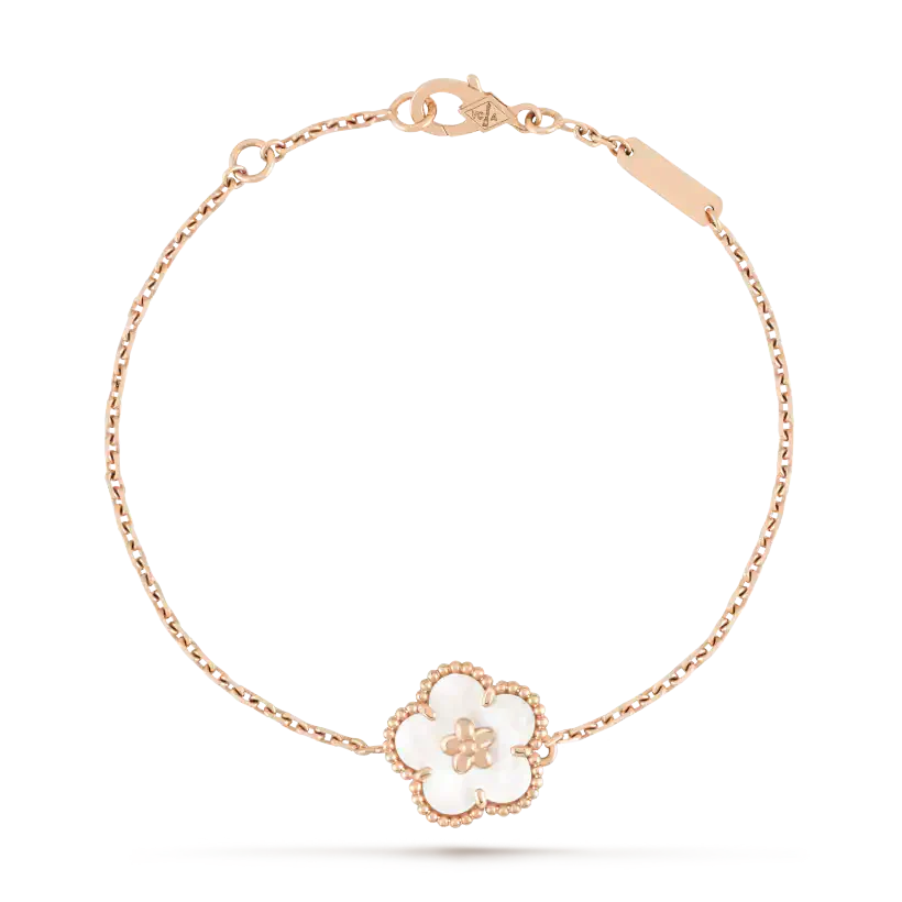 [Demi jewelry]LUCKY WHITE MOP PLUM BLOSSOM  BRACELET