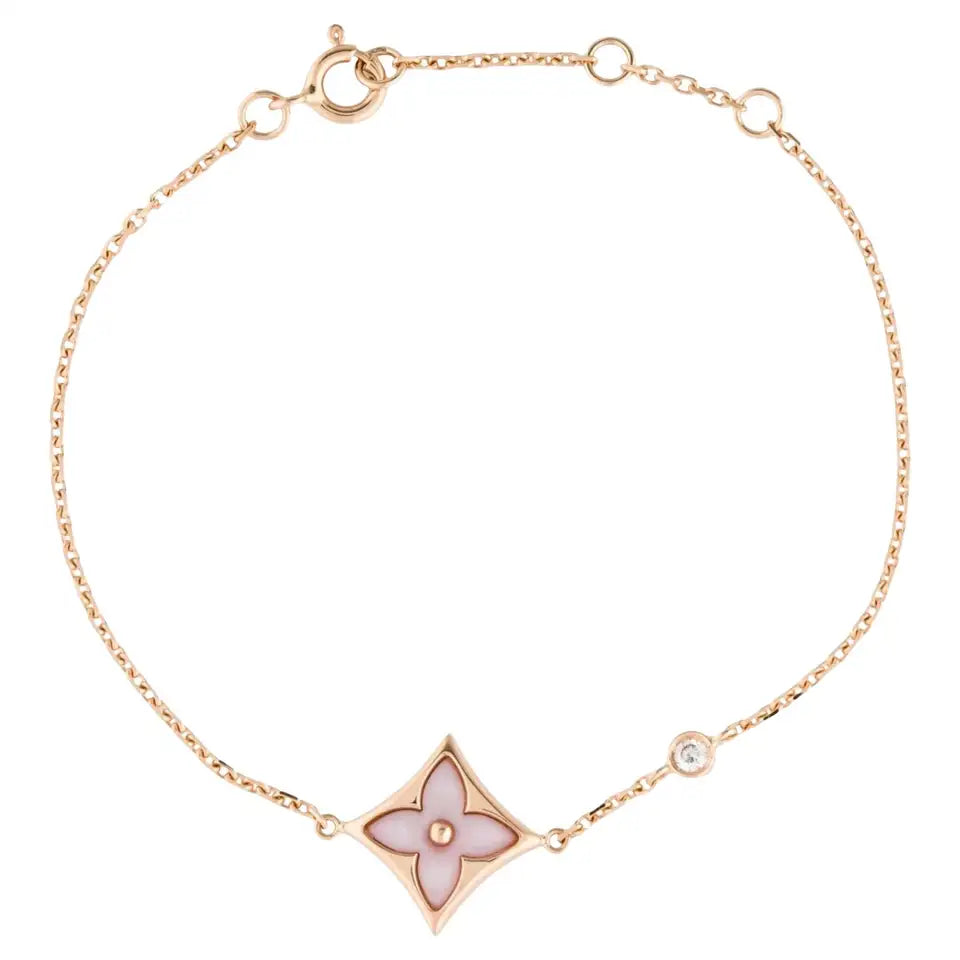 [Demi jewelry]STAR 1 DIAMOND PINK GOLD BRACELET