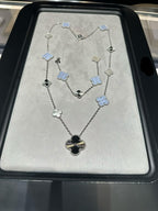 [Demi jewelry] 25 NEW CLOVER 15 MOTIFS PURPLE CHALCEDONY