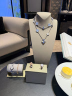 [Demi jewelry] 25 NEW CLOVER 15 MOTIFS PURPLE CHALCEDONY