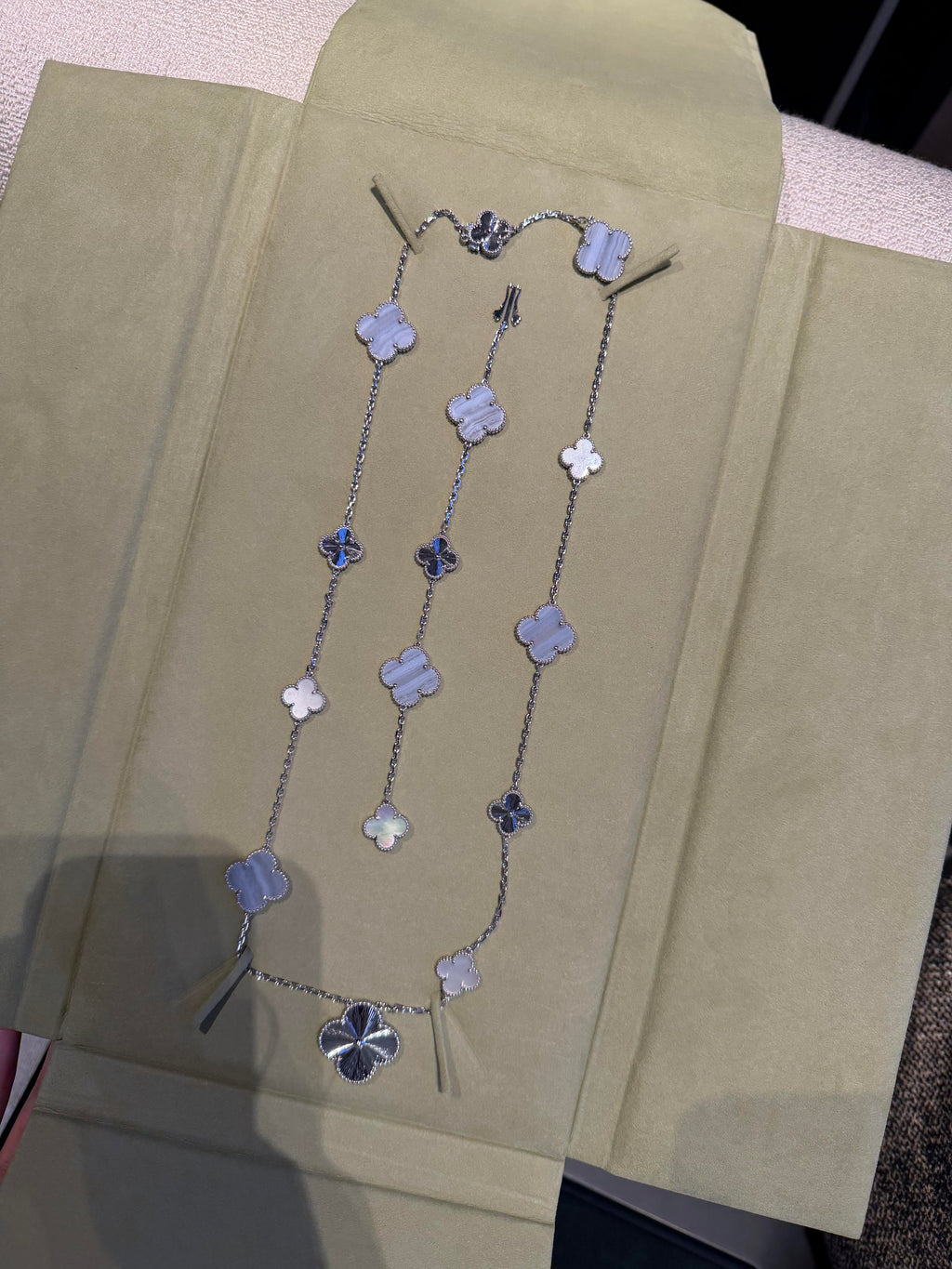 [Demi jewelry] 25 NEW CLOVER 15 MOTIFS PURPLE CHALCEDONY