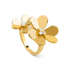 [Demi jewelry]CLOVER COMOS GOLD DIAMOND RING