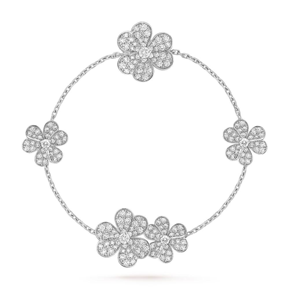 [Demi jewelry]FRIVOLE SILVER 5 FLOWERS BRACELET
