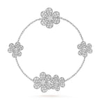 [Demi jewelry]FRIVOLE SILVER 5 FLOWERS BRACELET