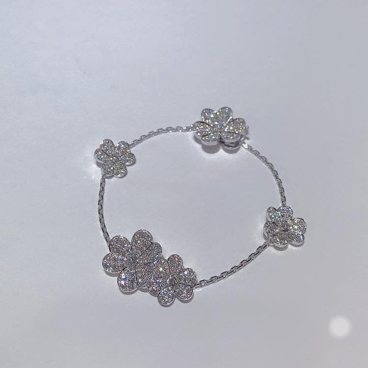 [Demi jewelry]FRIVOLE SILVER 5 FLOWERS BRACELET