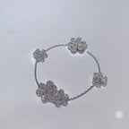 [Demi jewelry]FRIVOLE SILVER 5 FLOWERS BRACELET