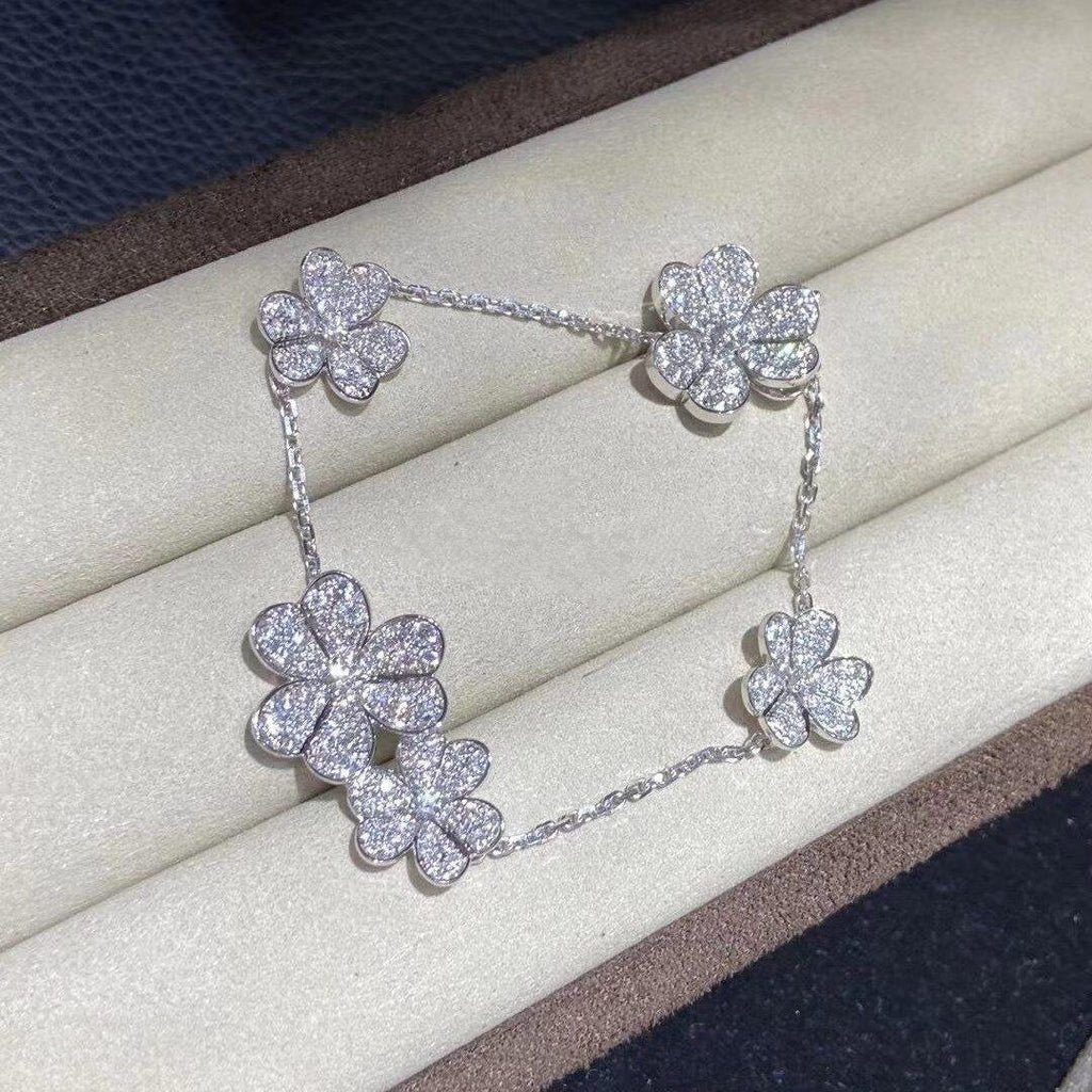 [Demi jewelry]FRIVOLE SILVER 5 FLOWERS BRACELET