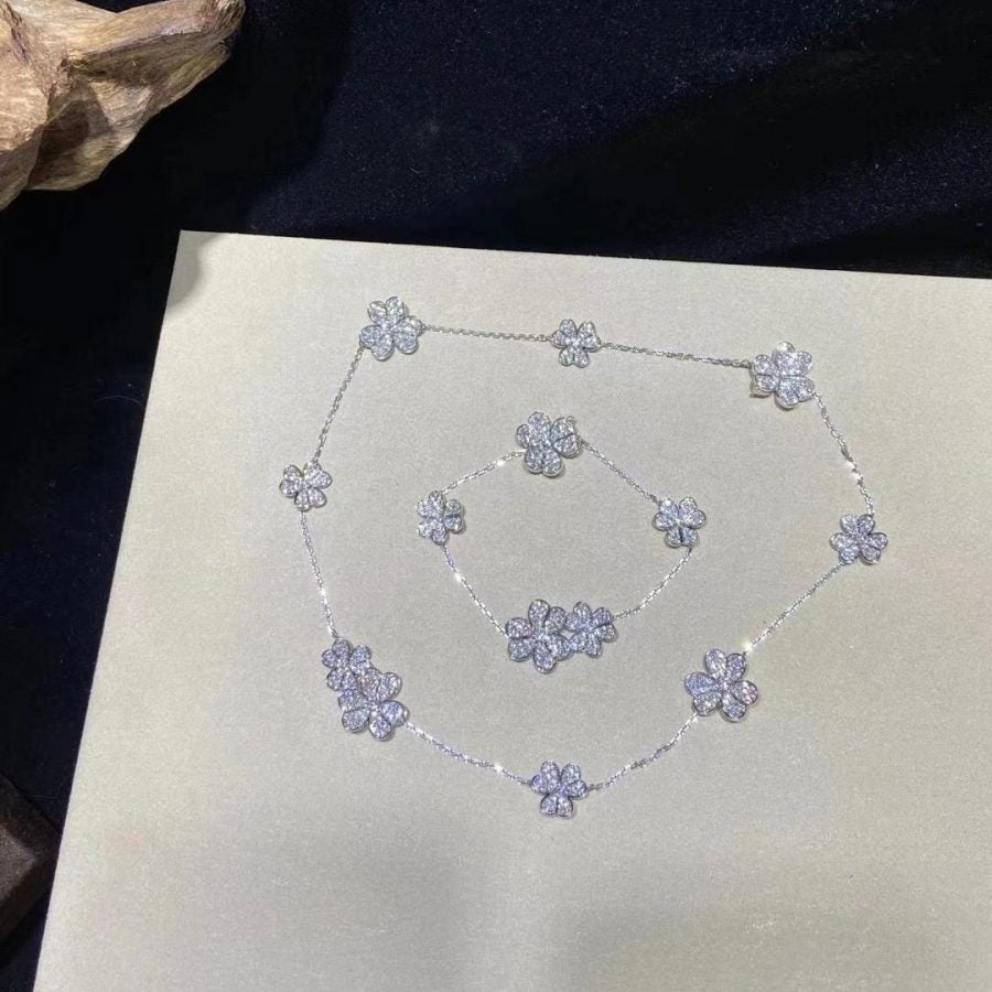 [Demi jewelry]FRIVOLE SILVER 5 FLOWERS BRACELET