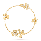 [Demi jewelry]FRIVOLE GOLD 5 FLOWERS BRACELET