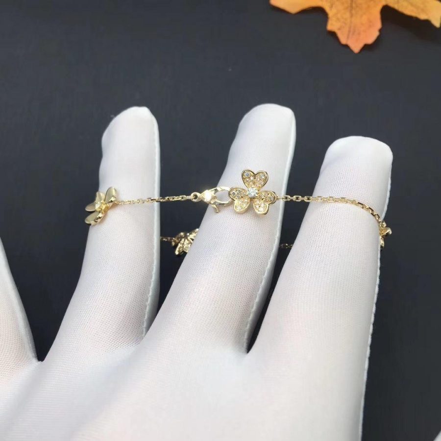 [Demi jewelry]FRIVOLE GOLD 5 FLOWERS BRACELET