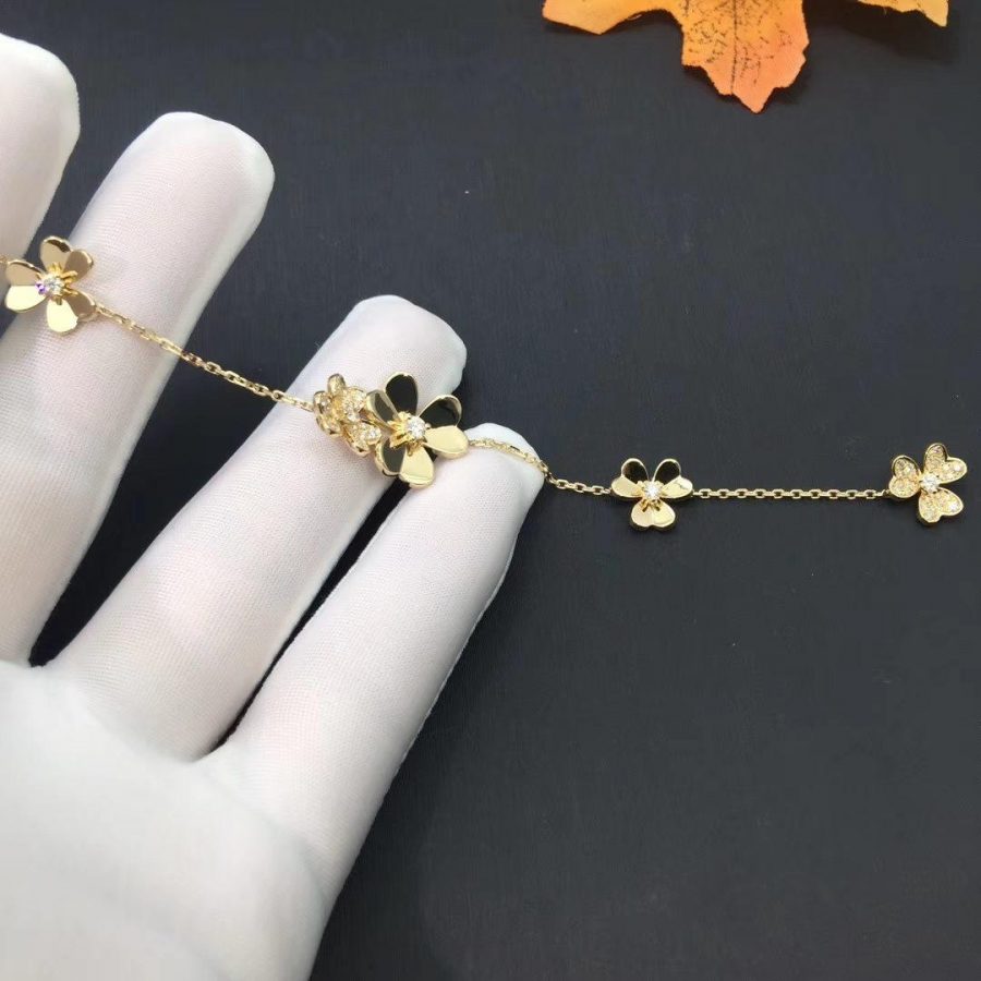 [Demi jewelry]FRIVOLE GOLD 5 FLOWERS BRACELET