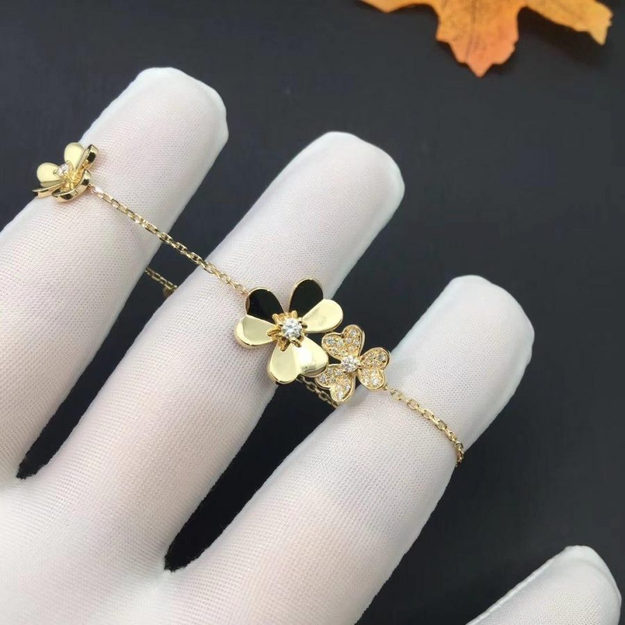 [Demi jewelry]FRIVOLE GOLD 5 FLOWERS BRACELET