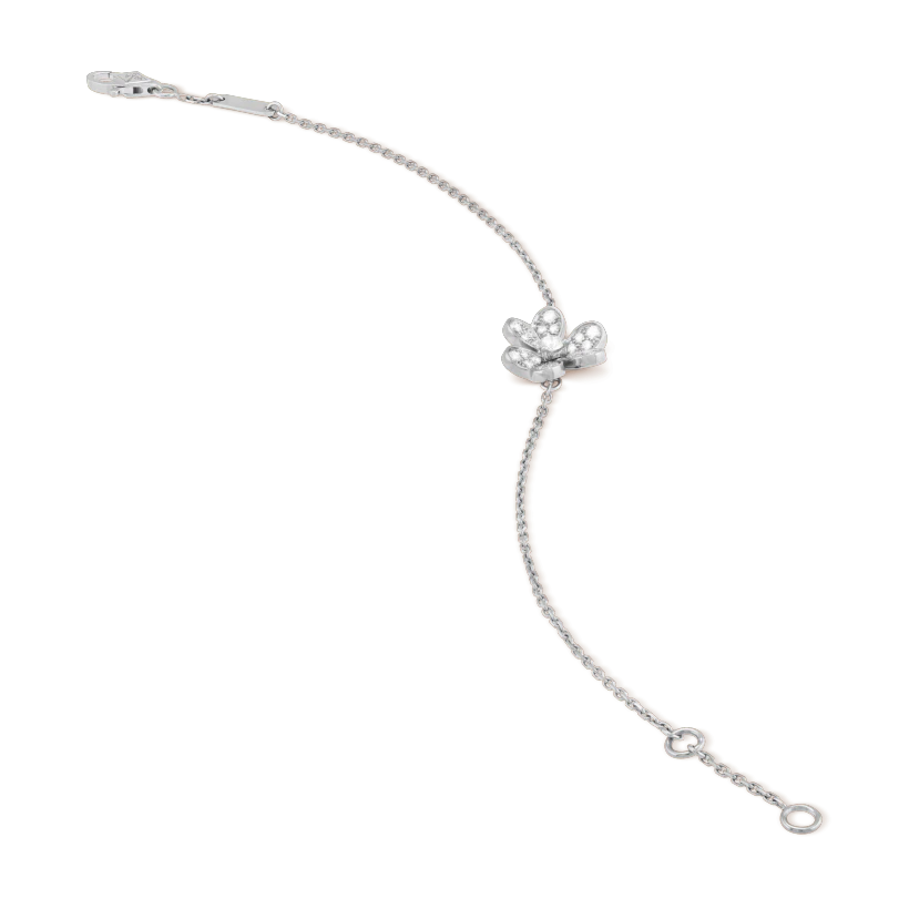 [Demi jewelry]FRIVOLE SILVER FLOWER DIAMOND BRACELET