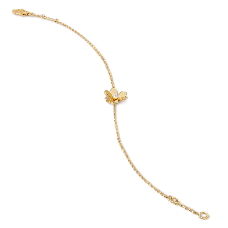 [Demi jewelry]FRIVOLE GOLD FLOWER PINK MALACHITE BRACELET