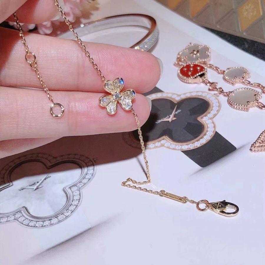 [Demi jewelry]FRIVOLE GOLD FLOWER DIAMOND BRACELET