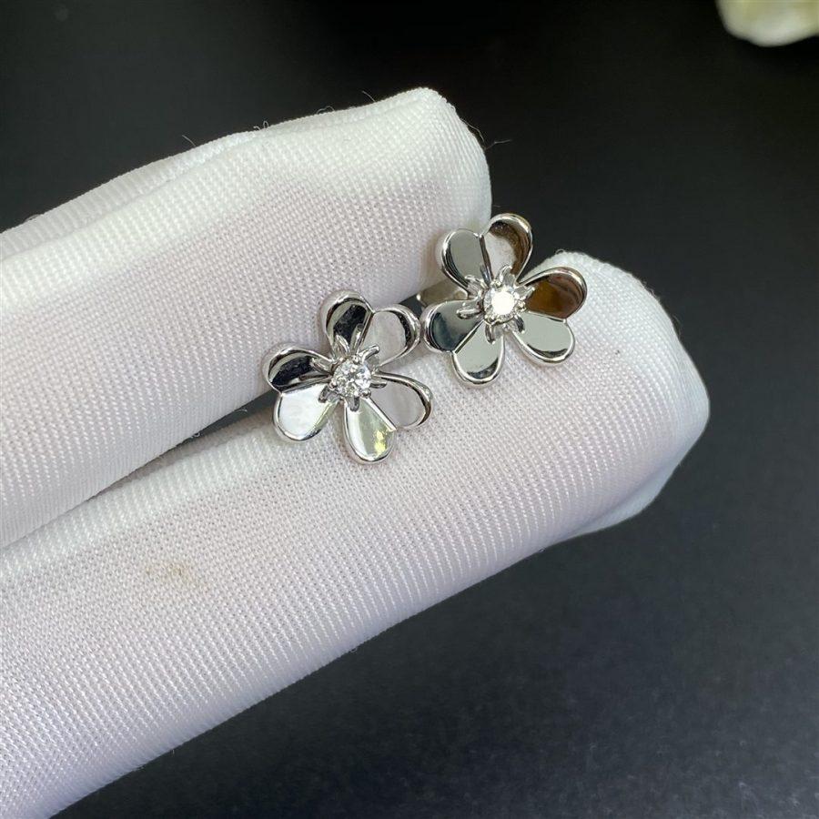 [Demi jewelry]FRIVOLE MINI SILVER FLOWER EARRINGS