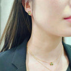 [Demi jewelry]FRIVOLE  FLOWER MALACHITE EARRINGS