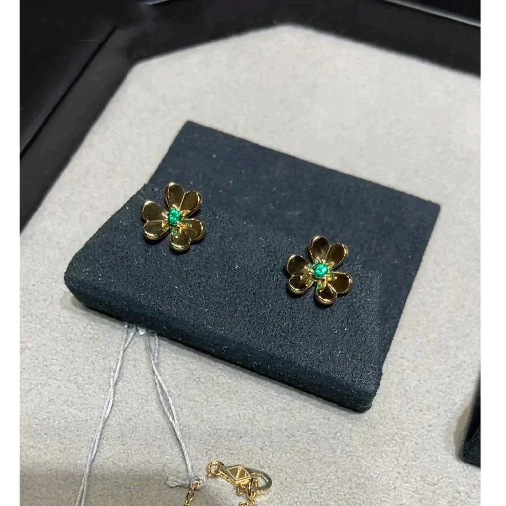 [Demi jewelry]FRIVOLE  FLOWER MALACHITE EARRINGS