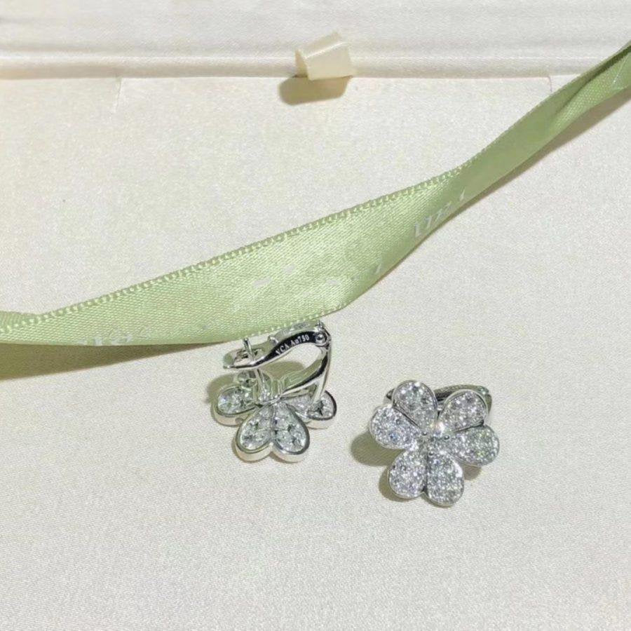 [Demi jewelry]FRIVOLE SILVER FLOWER DIAMOND EARRINGS