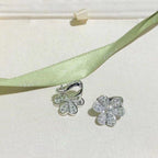 [Demi jewelry]FRIVOLE SILVER FLOWER DIAMOND EARRINGS