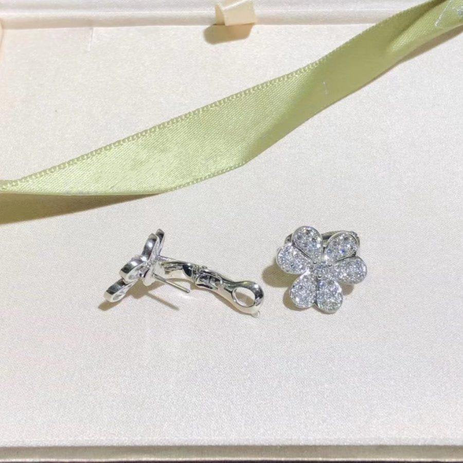 [Demi jewelry]FRIVOLE SILVER FLOWER DIAMOND EARRINGS