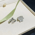 [Demi jewelry]FRIVOLE SILVER FLOWER DIAMOND EARRINGS