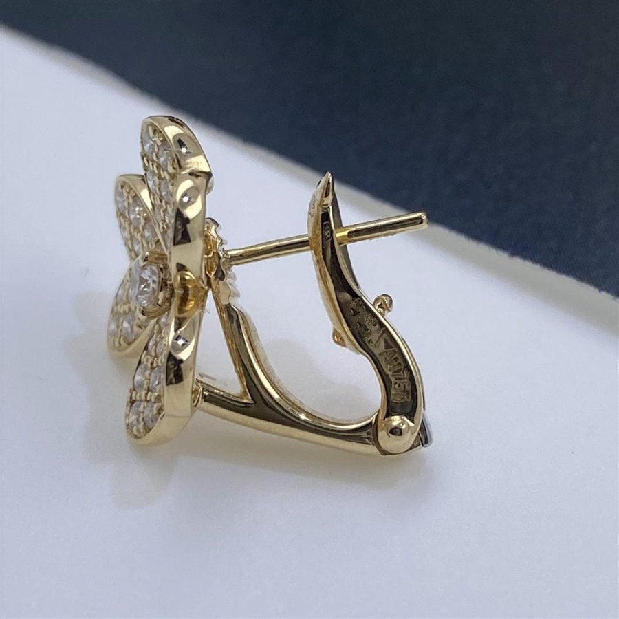 [Demi jewelry]FRIVOLE GOLD FLOWER DIAMOND EARRINGS