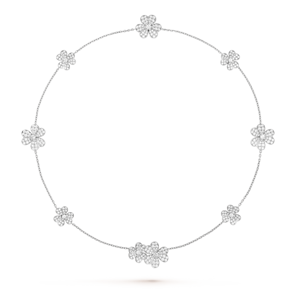 [Demi jewelry]FRIVOLE SILVER 9 FLOWERS NECKLACE