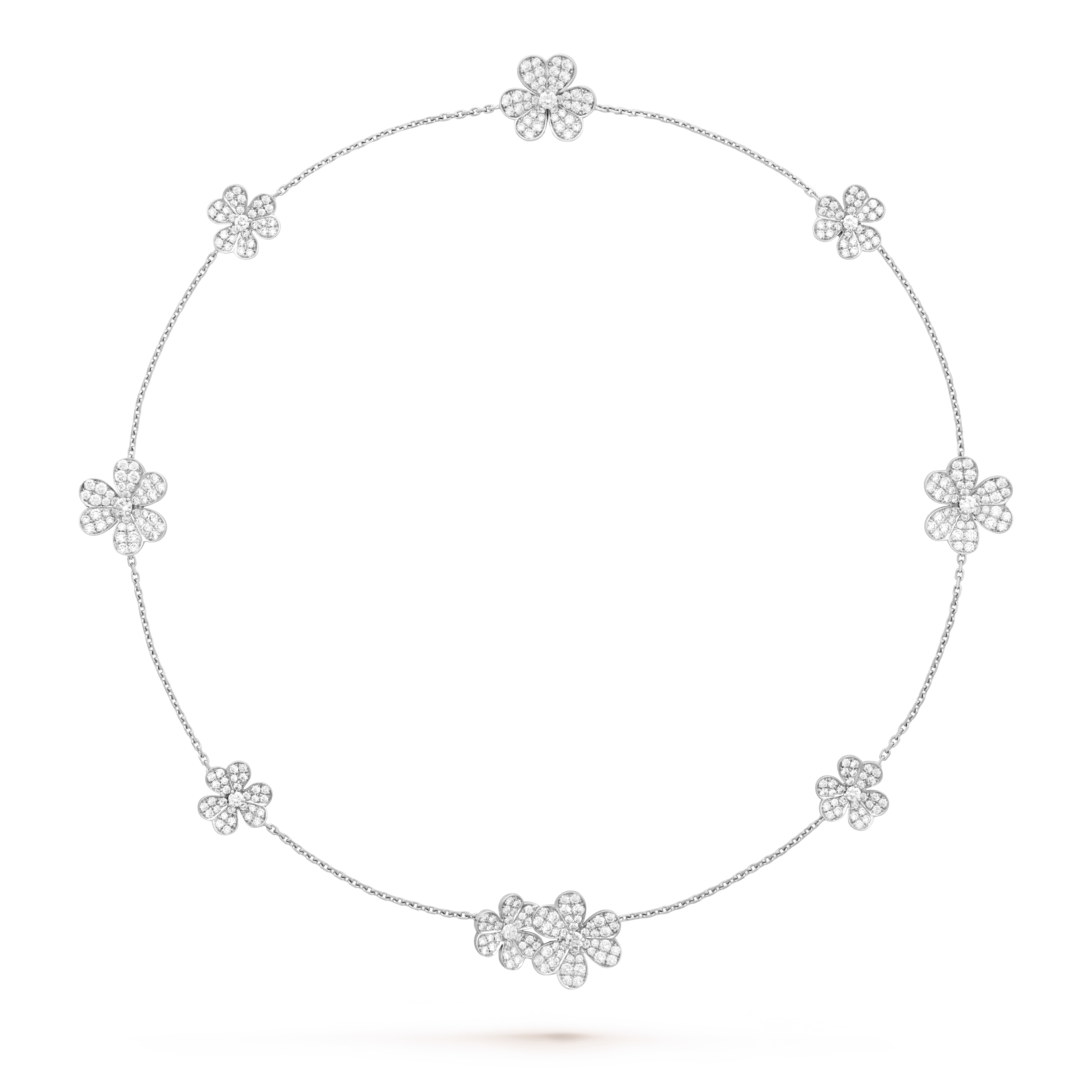 [Demi jewelry]FRIVOLE SILVER 9 FLOWERS NECKLACE