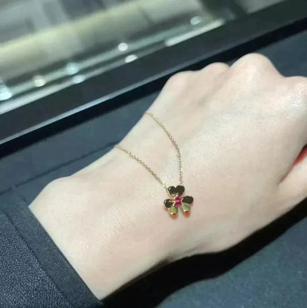 [Demi jewelry]FRIVOLE GOLD FLOWER NECKLACE