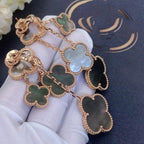 [Demi jewelry]CLOVER EARRINGS DARK MOP 4 MOTIFS ROSE GOLD