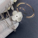 [Demi jewelry]CLOVER 25MM SILVER BIG CLOVER NECKLACE