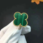 [Demi jewelry]CLOVER MALACHITE RING