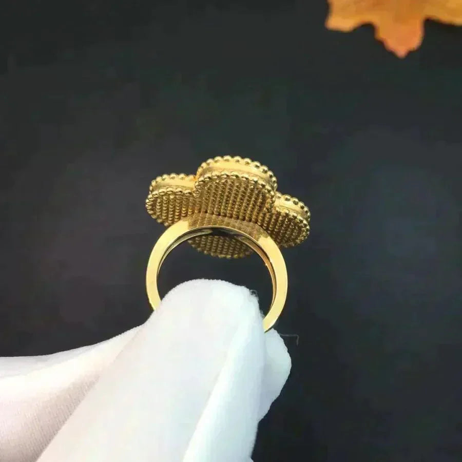 [Demi jewelry]CLOVER MALACHITE RING