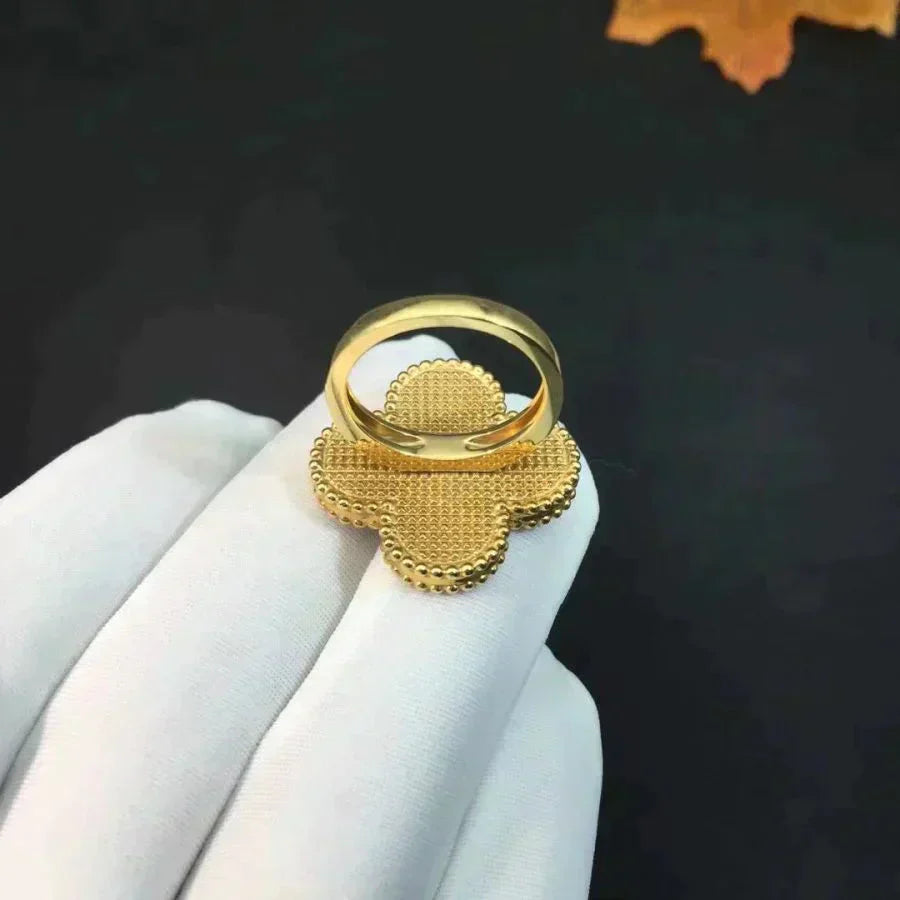 [Demi jewelry]CLOVER MALACHITE RING