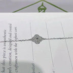 [Demi jewelry]CLOVER  SINGLE FLOWER BRACELET SILVER