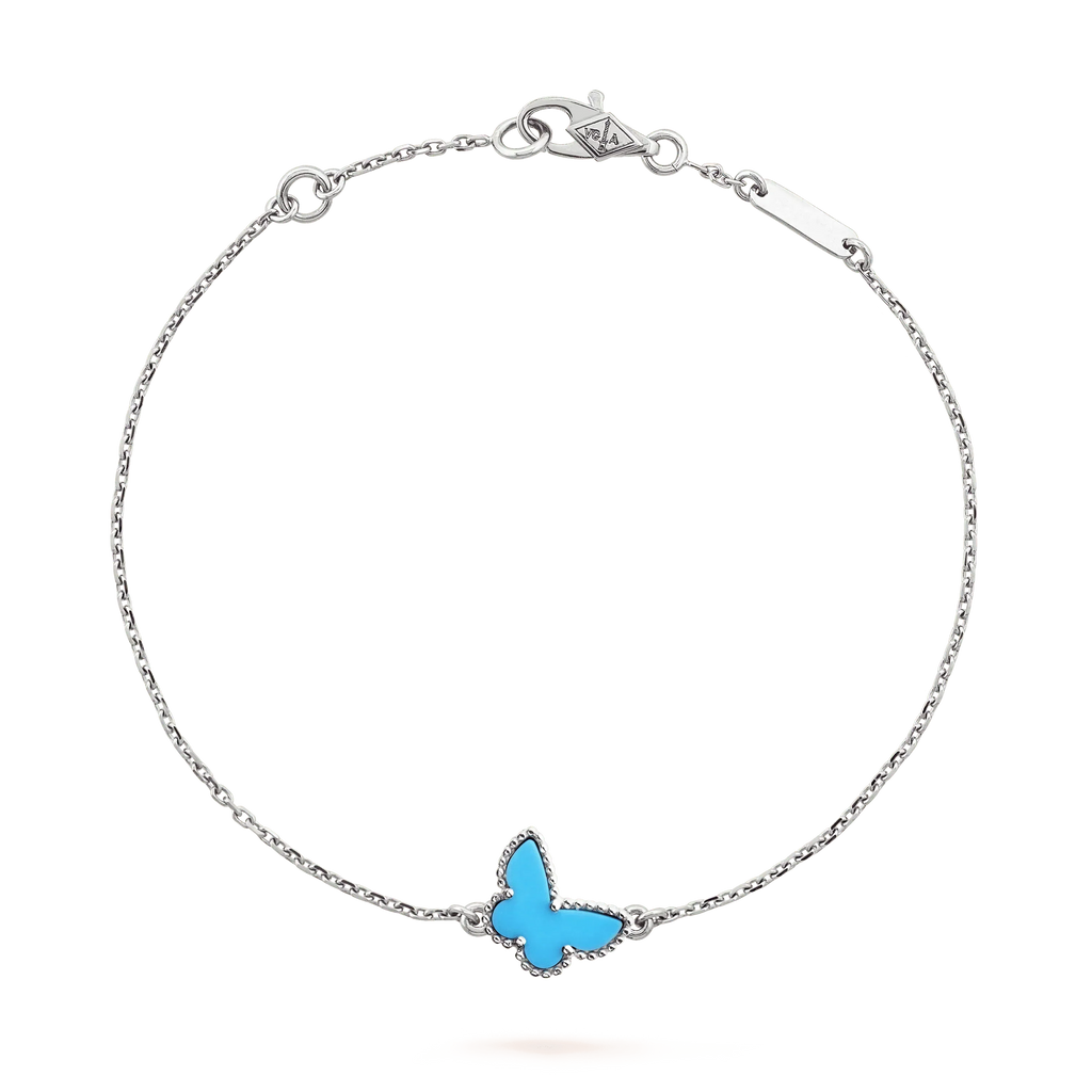 [Demi jewelry]BUTTERFLY TURQUOISE BUTTERFLY BRACELET SILVER