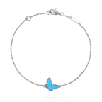 [Demi jewelry]BUTTERFLY TURQUOISE BUTTERFLY BRACELET SILVER