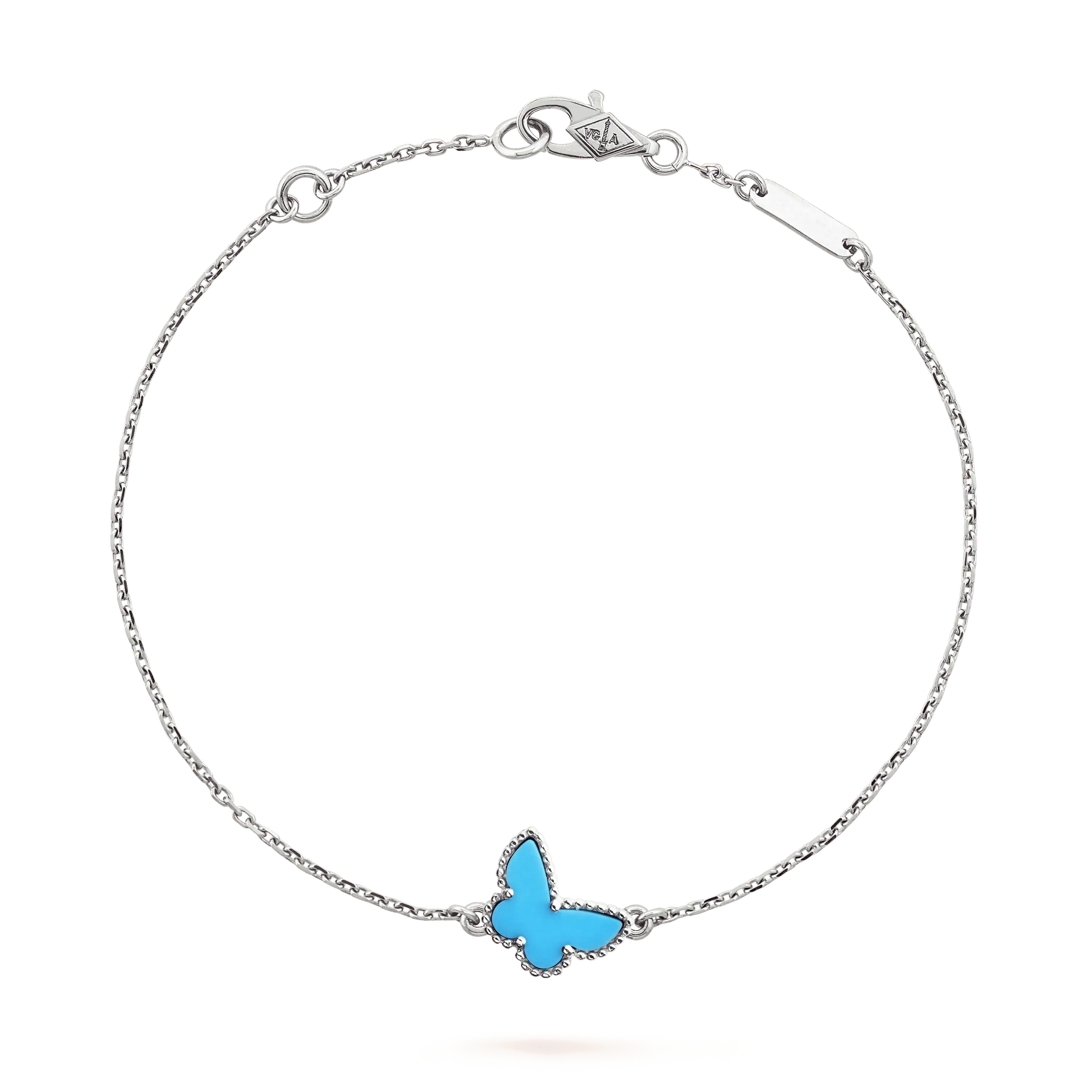 [Demi jewelry]BUTTERFLY TURQUOISE BUTTERFLY BRACELET SILVER