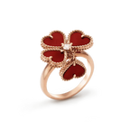 [Demi jewelry]SWEET CLOVER CARNELIAN RING