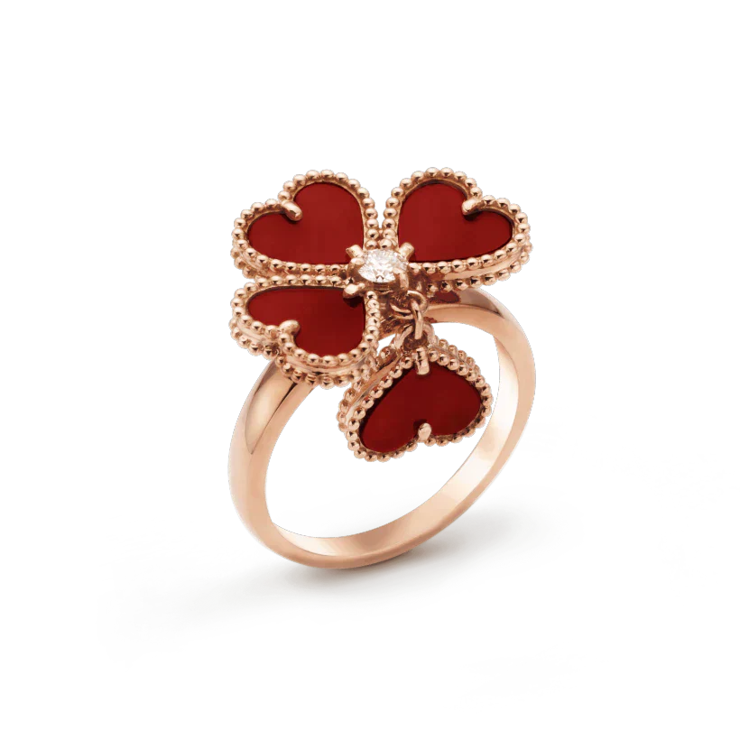 [Demi jewelry]SWEET CLOVER CARNELIAN RING